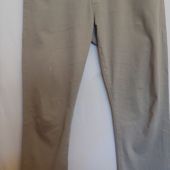 Adriano Goldschmeid Khaki Everett Slim Straight Leg Women Pants 31 - Picture 3 of 14